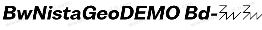 BwNistaGeoDEMO Bd字体转换